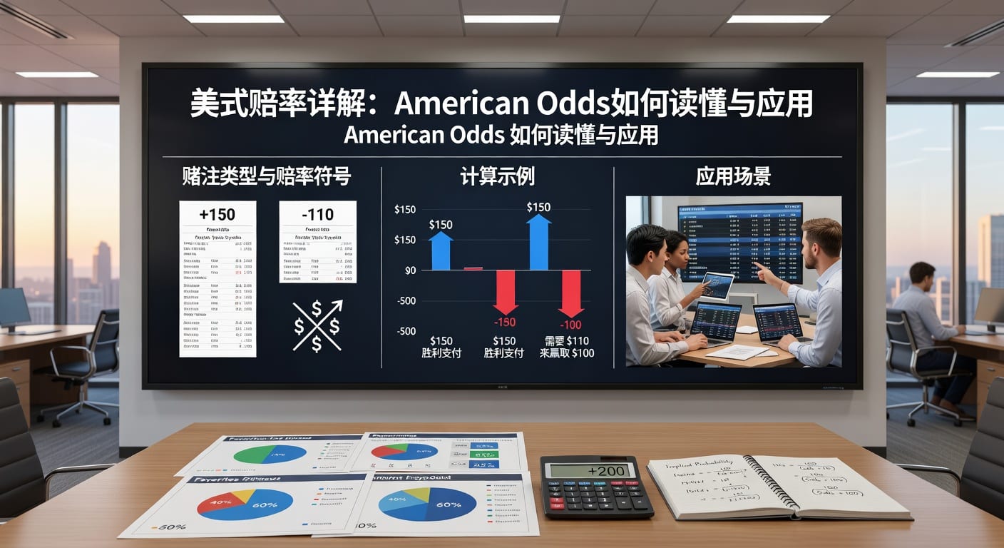美式赔率详解：american odds阅读与计算方法